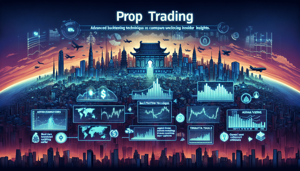 Screenshot of TradingView backtesting report in prop trading Asia