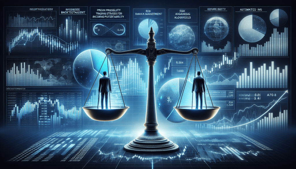 TradingView backtesting report showing key prop trading metrics