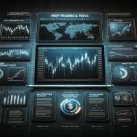 Screenshot of prop trading API interface with performance metrics