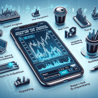 Prop trading mobile app interface showing real-time market data and analytics.