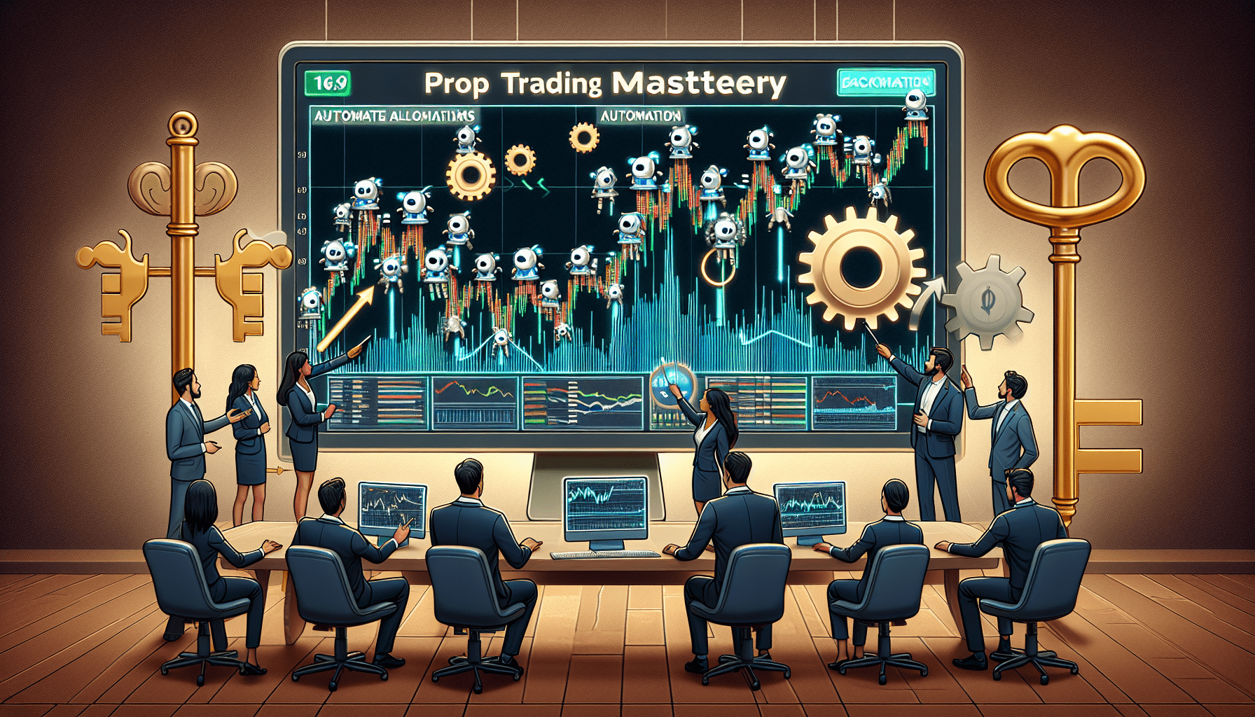 Prop trading automated backtesting tool interface