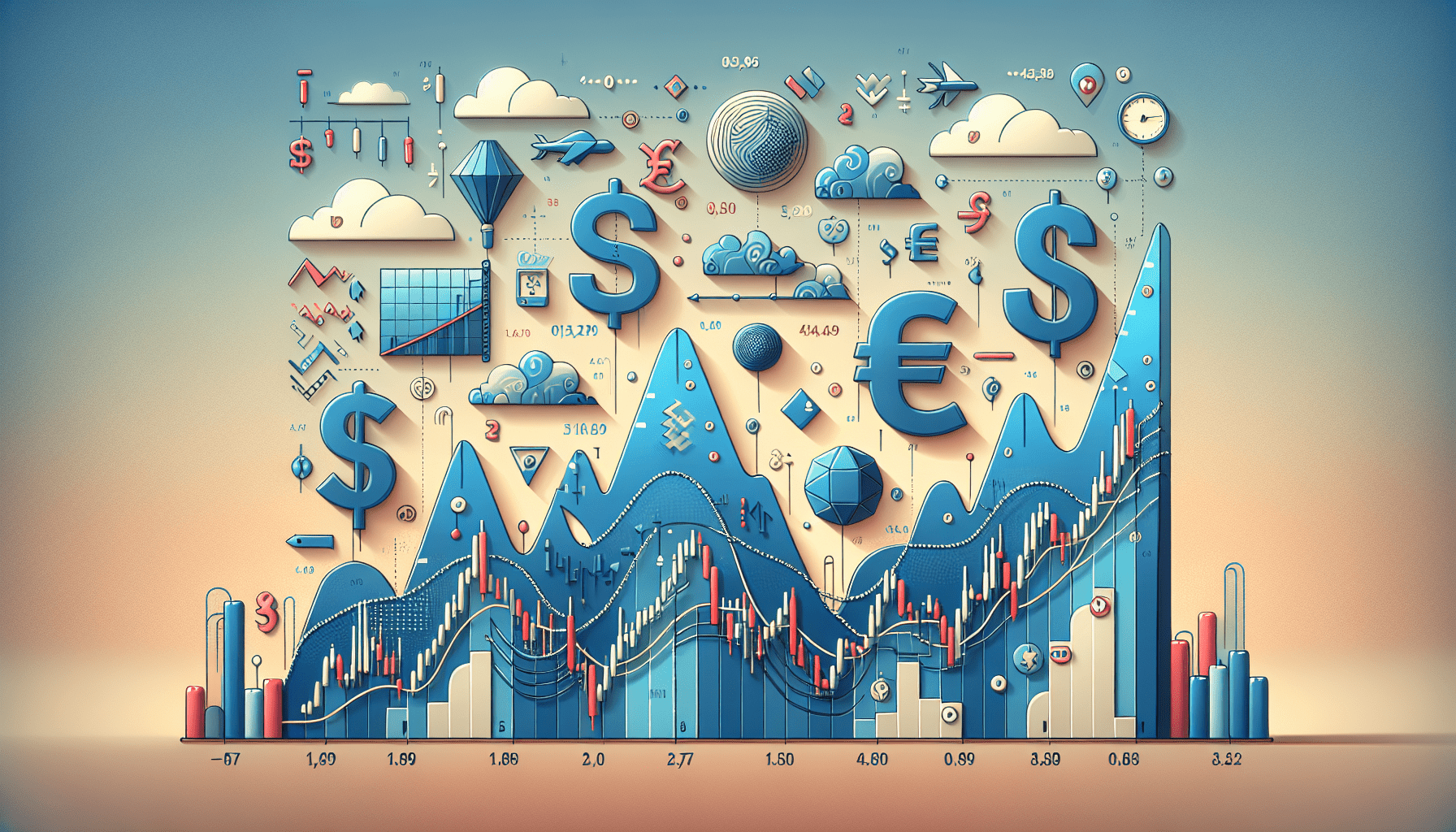 Detailed chart showing mean reversion trends