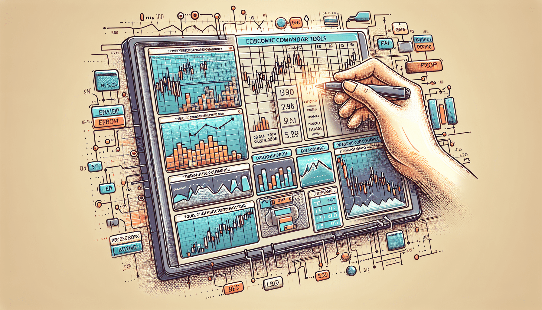 Economic calendar tools integrated in prop trading