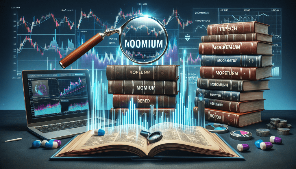 Screenshot of a momentum strategy backtesting interface in prop trading software