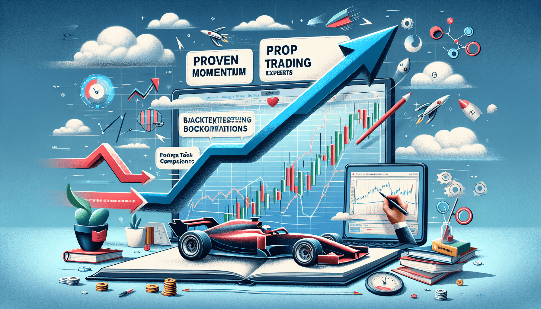Screenshot of backtesting report in TradingView for momentum strategies