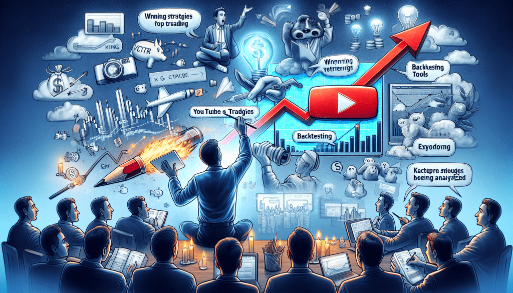 Screenshot of a prop trading YouTube channel with live trading sessions