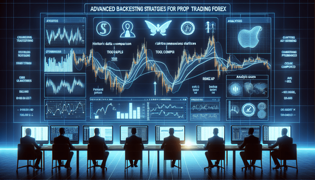 Backtesting interface screenshot for prop trading forex on TradingView