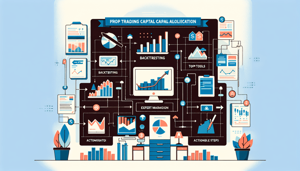 Prop trading analysis dashboard displaying backtesting metrics