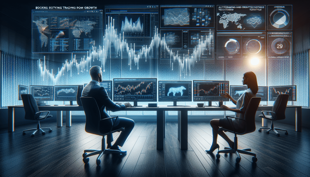 Backtesting dashboard displaying core prop trading metrics on TradingView