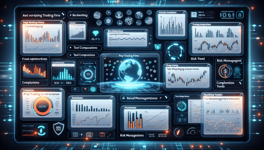 Prop trading strategy dashboard displaying key performance metrics