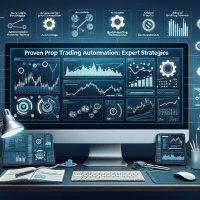 Prop trading automation interface displaying backtesting results