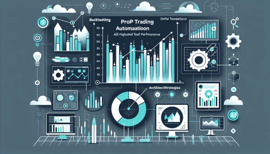 Dashboard displaying prop trading automation tools and backtesting reports